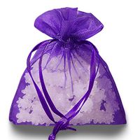Purple Organza Gift Bags | Quantity: 30 | Width: 5"…