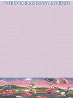 Patriotic Bugs Bunny & Friends Stationery Printer Paper 26 Sheets