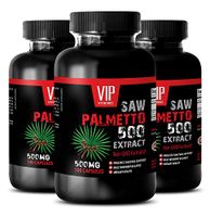 Prostate Support Prostate Supplement - Saw Palmetto 500 Extract - Saw Palmetto Prostate Comfort - 3 Bottles 300 Capsules