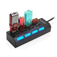 UpBeauty 4-Port USB 2.0 Hub Splitter Switches for Mobile Phone Switches