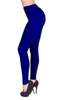SATINA #1 High Waisted Buttery Soft Leggings | Regular and Plus Size | 22 Colors (One Size, Royal Blue)