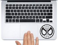 Spiderman Cute Head Avengers Printed Trackpad Clear Vinyl Decal Sticker Compatible with Apple MacBook Pro Air 11" 12" 13" 15" All Years Laptop Keyboard (15" MacBook Pro Retina)