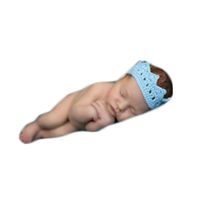 Vedory Newborn Baby Photography Props Boy Girl Photo Shoot Outfits Crochet Knit Headdress Crown Fashion Unisex Baby Photo Props (Blue),0-3 Months