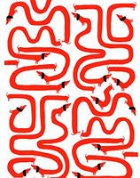 Dachshund Rolled Gift Wrap Paper"Sausage Dog" 2 Sheets of 19.5 inches X 27.5 inches