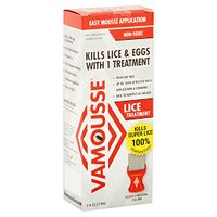 Vamousse Lice Treatment Easy Mousse Application 6 oz (Pack of 4)