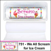 Gotta Tinkle! Mini Travel-Size Toilet Paper Tissue - Christmas & Celebration (3-Pack) (751 We All Scream for Ice Cream)