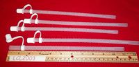 5 New 11” Clear Flex Straws Plastic Reusable Flexible Round Resealable w/Cap