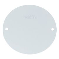 Sigma Electric, White 14241WH Round Blank Stamped Cover