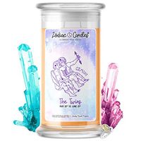 ♊ Gemini | Zodiac Star Signs Jewelry Candle 21oz | Surprise Prize Valued at $15 - $7,500 Inside | Choose From 30+ Scents | Black Raspberry Vanilla | Necklace