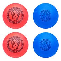 Signature Lacrosse Ball Set - Massage Balls, Myofascial Release Tools, Back Roller, Muscle Knot Remover, Firm Rubber -Scientifically Designed for Durability (Red/Blue, 2 Balls)