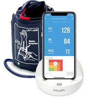 iHealth Ease Wireless Upper Arm Blood Pressure Monitor for Apple and Android with Adult/Large Cuff (11.8-16.5 Inch Circumference)
