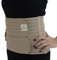 ITA-MED Women's Breathable 9 Inch Wide Post-Partum Abdominal Support Binder, Beige, 2X-Large, 1 Pound