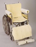 Skil-Care Wheelchair Back and Seat Pads, Sheepskin # 703050 - set