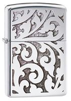 Zippo Filigree Design High Polish Chrome Pocket Lighter