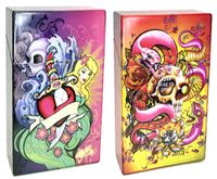 HHB Eclipse Assorted Tattoo Design Crushproof Plastic Cigarette Case, 100s, Choose Your OWN Quantity! #3117TATN (2)