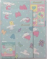 Sanrio Cinnamoroll Letter Set 12 Writing Paper + 6 Envelopes + 7 Stickers Stationary Japan (Alphabet)