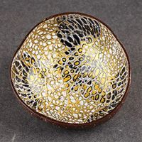 WWSHM New Arrival Festival Candy Storage Bowl Natural Eco-friendly Dish Coconut Shell Non-toxic Fruit Decoration 8 Patterns To Choose (Color : 7)