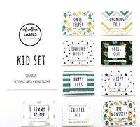 Oil Culture Labels, Starter Kit, 9 Label KID Themed Set with Bonus Blend Tracker, Dilution Guide and Recipes, 1 Count