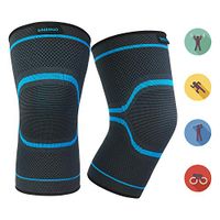Knee Brace Compression Sleeve, Knee Braces for Women,Knee Braces for Men,Kids,Compression Knee Brace,Knee Brace for Arthritis Pain and Support,Running Knee Brace,Basketball kne (Medium1 Pair)