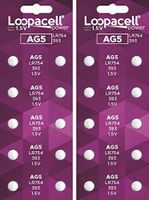 (20) AG5 393 LR754 SR754 Alkaline Battery Button Cell by LOOPACELL