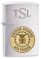 Personalized Zippo U.S. Air Force Crest Lighter with Free Engraving