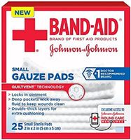 BAND-AID Small Gauze Pads 2 in X 2 in 25 Count (2 Pack)