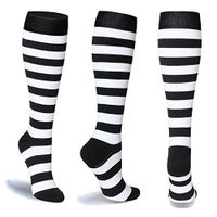 HLTPRO 20-30 mmHg Compression Socks Women & Men - Compression Stockings for Running, Nurse, Flight, Travel