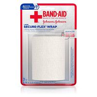 Johnson and Johnson First Aid 3 in. x 2.5 yd. Secure-Flex Wrap 1 ct Carded Pack - 24 per case.