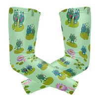 Anyangquji Frog Lotus Arm Sleeve Protectiv for Man Elbow Brace for Arthritis (1 Pair)