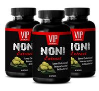 Morinda citrifolia Leaf Extract - NONI Extract - Digestive Health - 3 Bottles 180 Capsules