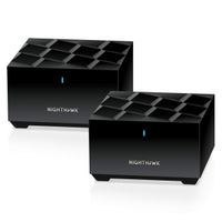 NETGEAR Nighthawk Whole Home Mesh WiFi 6 System (MK62) - AX1800 Router with 1 Satellite Extender, Coverage up to 3,000 sq. ft. and 25+ Devices, MK62-100NAS