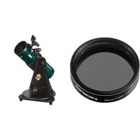 Orion 10015 StarBlast 4.5 Astro Reflector Telescope (Teal) &  05662 1.25-Inch 13 Percent Transmission Moon Filter (Black)