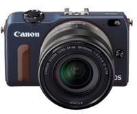 Canon EOS M2 Mark II 18.0 MP Digital Camera with 18-55MM F/3.5-5.6 IS EF-M STM Lens (Blue) - International Version (No Warranty)