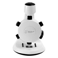 HamiltonBuhl SCT18 Scout Digital STEM Microscope with Six Magnification Lenses, CMOS Sensor, Max. Still-Image Resolution 1600x1200 Pixels (UXGA), Max. Video Resolution 640x480 Pixels (VGA)
