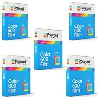 Polaroid Originals Instant Color Film for Color Frames (600 Camera) 5 Pack Bundle