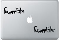 For Fox Sake Funny ArcDecals78601806 Set Of Two (2x) , Decal , Sticker , Laptop , Ipad , Car , Truck
