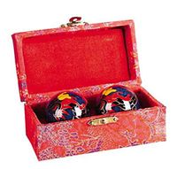 DRAGON DESIGN CHINESE HEALTH EXERCISE STRESS BAODING BALLS RELAXATION THERAPY