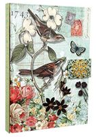 Punch Studio Gold Foil Journal w/Jewel Brooch Closure ~ Sparrow Garden 15500