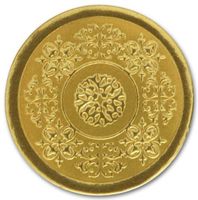 EGP Round Medallion Seals, 25 Count, 1 Inch, Gold
