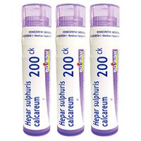 Boiron Hepar Sulphuris Calcareum 200ck, Homeopathic Medicine for Painful and Hoarse Dry Cough, 3 Count