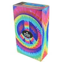 Cigarette Box Case for Full Pack of Cigarettes, Built in USB Coil Lighter - Peace Sign
