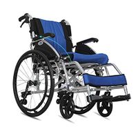 Lightweight Wheelchair, Ergonomic Medical Assistance Wheelchair, Comfortable Armrest Backrest Aluminum Luxury Medical Chair, Suitable for Elderly Disabled