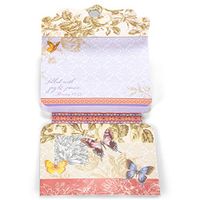 Divinity Boutique Gold Foil Gem Embellished Purse Notepad - Butterfly Garden 22926