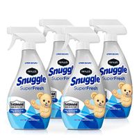 Renuzit Snuggle Fabric Refresher with Odor Eliminating Technology, Linen Escape, 18 Ounce, Pack of 4