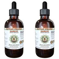 Garlic Alcohol-Free Liquid Extract, Organic Garlic (Allium sativum) Dried Powder Glycerite 2x4 oz
