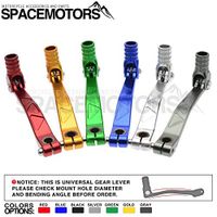 Frames & Fittings 50-250cc Motorcycle Gear Lever Shifter for Motocross Dirt Bike ATV CNC Aluminum Changer Universal for CRF TTR CR YZ Tuning Parts - (Color: Gold)