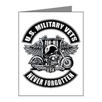 Note Card US Vets POWMIA Never Forgotten