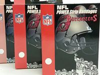 NFL Tampa Bay Buccaneers Power Strip Bandages (Pack of 3)