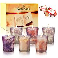 Albrillo Scented Candles Gift Set 6,5.85 Oz Unit,100% Natural Soy Wax Fragrance Essential Oil for Stress Relief,Aromatherapy,Yoga,Christmas Gifts,Birthday,Valentine's Day