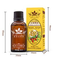 Luckym Ginger Massage Oil,100% Pure Natural Lymphatic Drainage Ginger Oil,Spa Massage Oils,Promote Blood Circulation Relieve Muscle Soreness-30ml (5set-10 boxes)